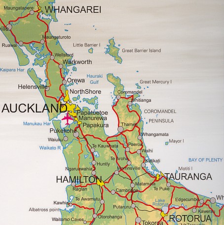Location of Auckland